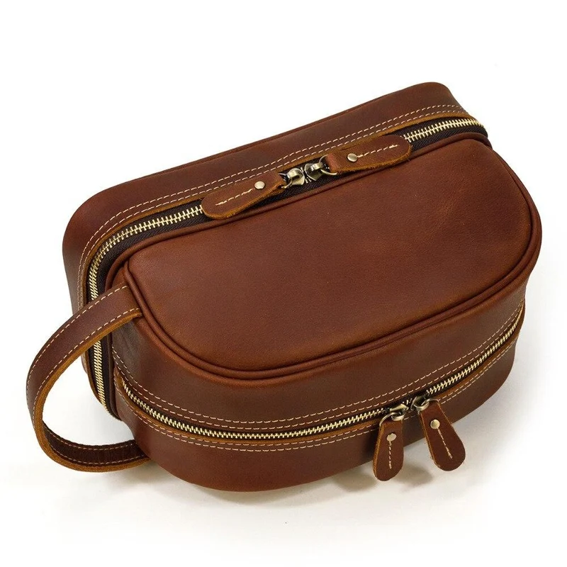 Leather Makeup Bag | DAVOS