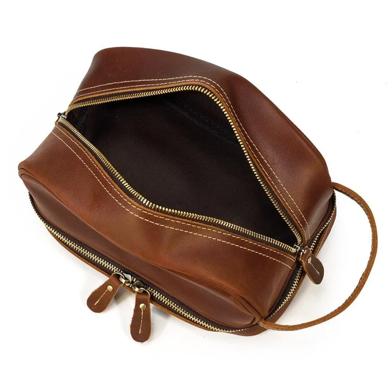 Leather Makeup Bag | DAVOS