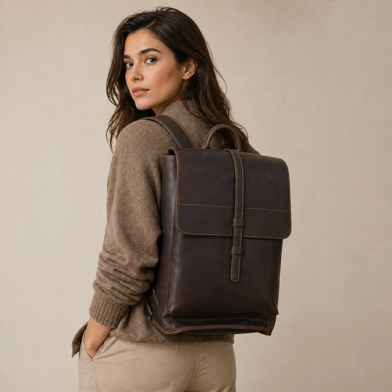 Leather Business Backpack | LYVE