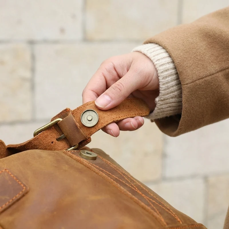 Brown Leather Backpack | KYLO