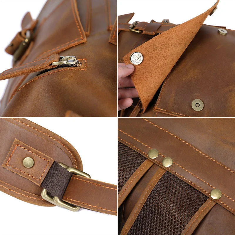 Brown Leather Backpack | KYLO