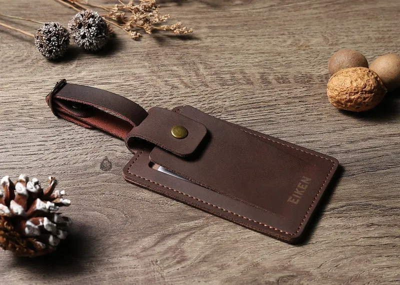 Customisable Leather Luggage Tag