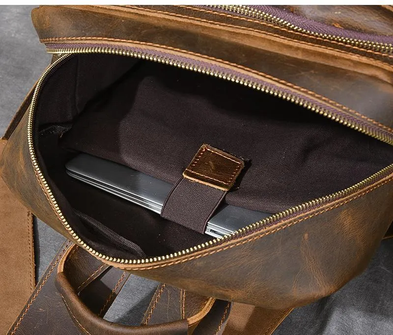Brown Leather Backpack | URSUS