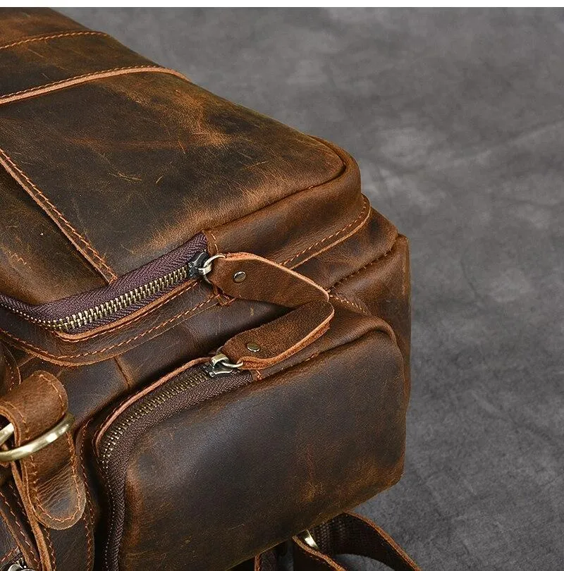 Brown Leather Backpack | URSUS