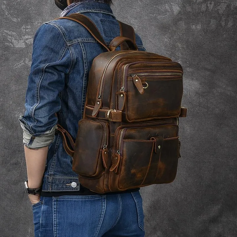Brown Leather Backpack | URSUS
