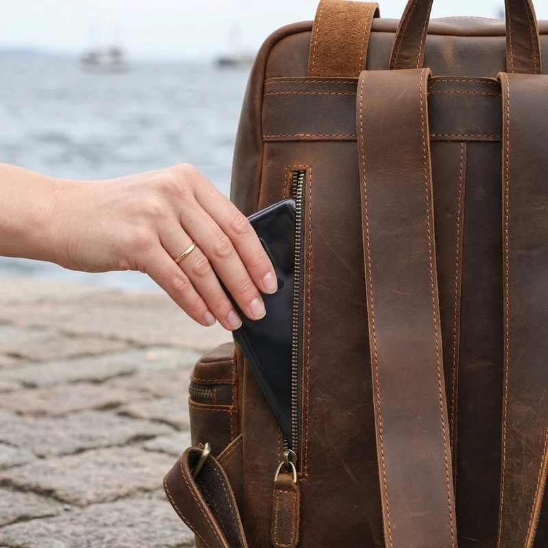 Women's Leather Backpack | AYA