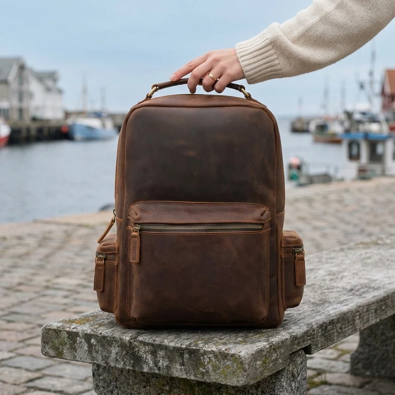 Women's Leather Backpack | AYA