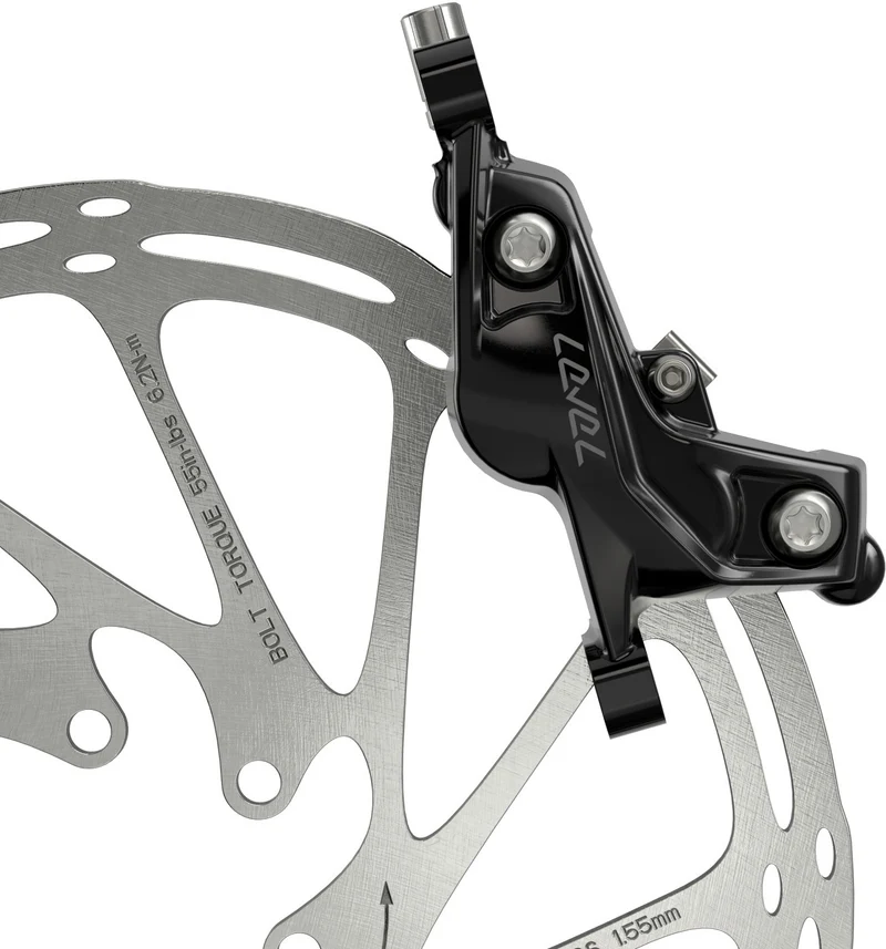 SRAM Level Silver Stealth 4-piston hydraulic disc brake