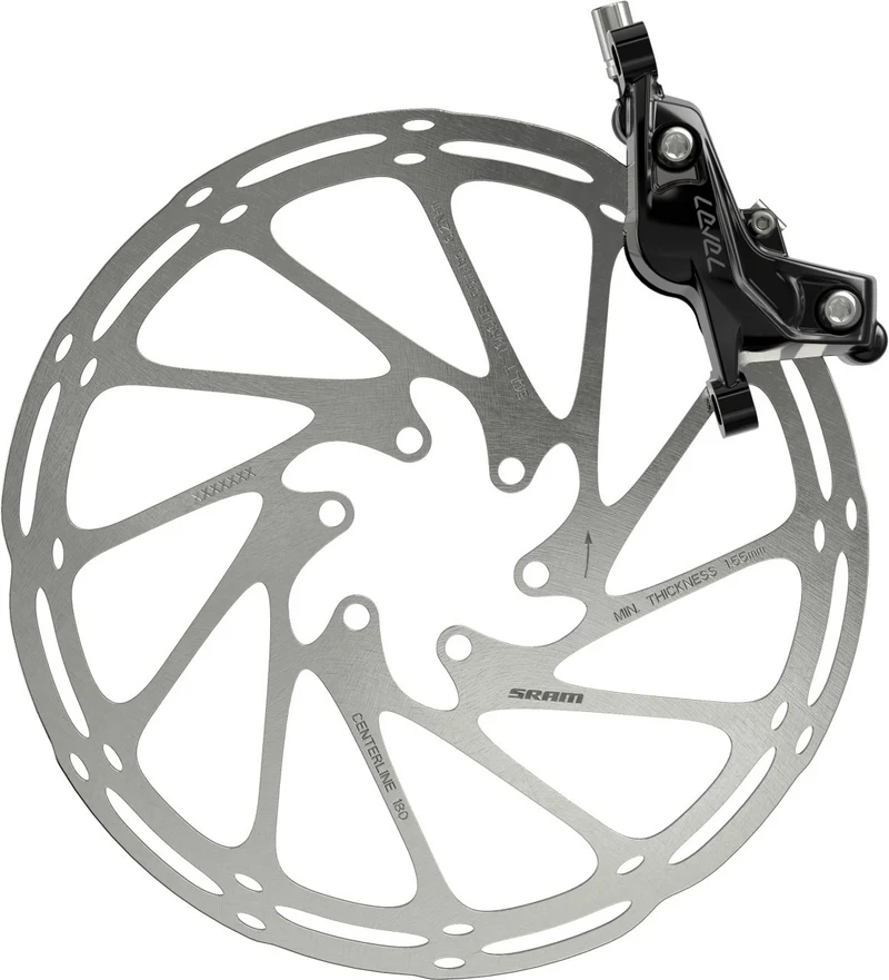 SRAM Level Silver Stealth 4-piston hydraulic disc brake