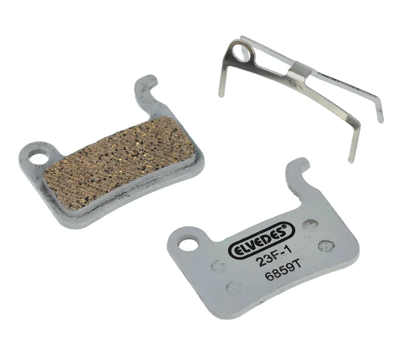 Paire de plaquettes de frein résine Elvedes pour Shimano BR-M535, M545, M585, M595, M601