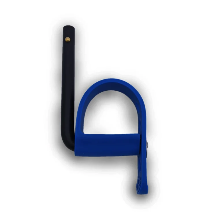 Étrier et Mac Ride Strap gauche bleu