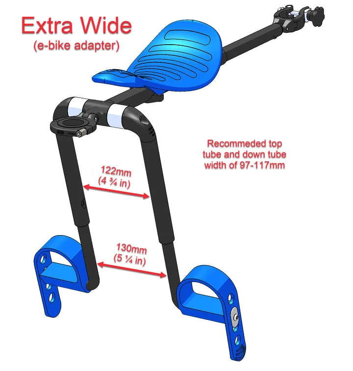 Kit Mac Ride pour E-Bike adaptateur tubes extra-larges 13cm