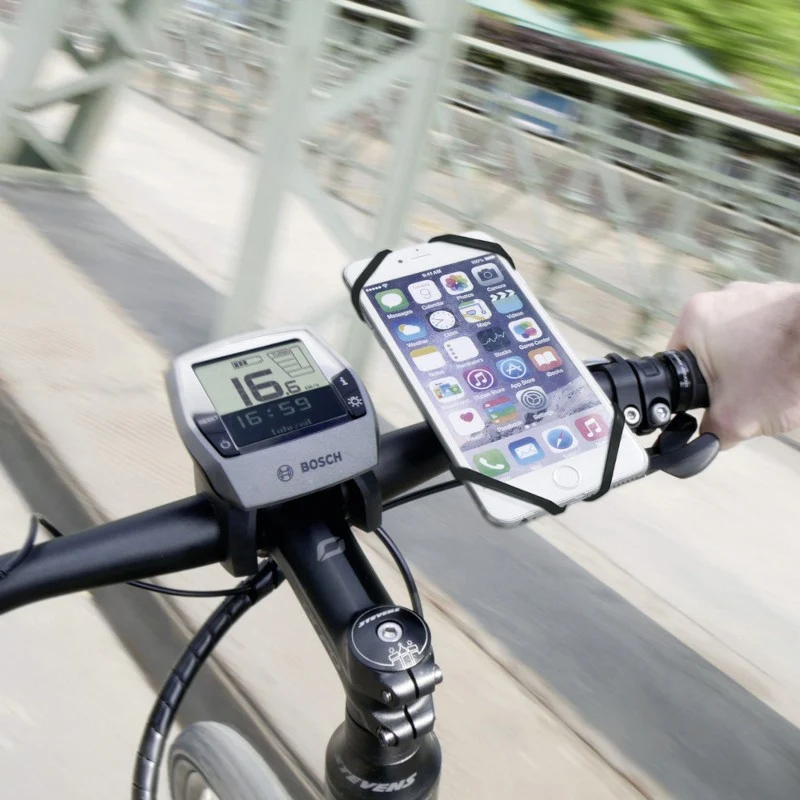 Bicycle handlebar holder for PhonePad Klickfix smartphone