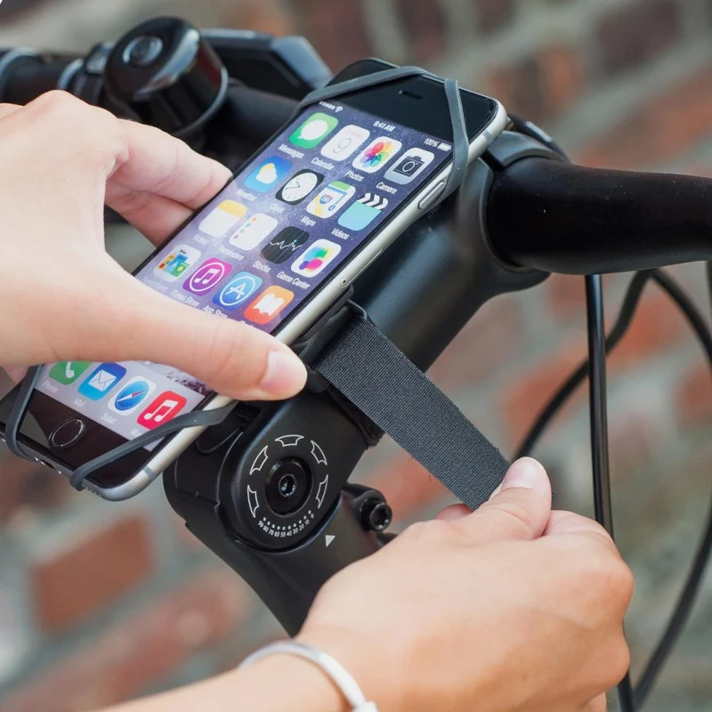 Bicycle handlebar holder for PhonePad Klickfix smartphone