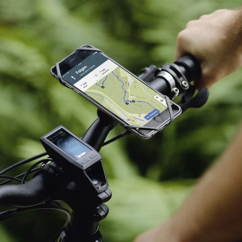 Bicycle handlebar holder for PhonePad Klickfix smartphone