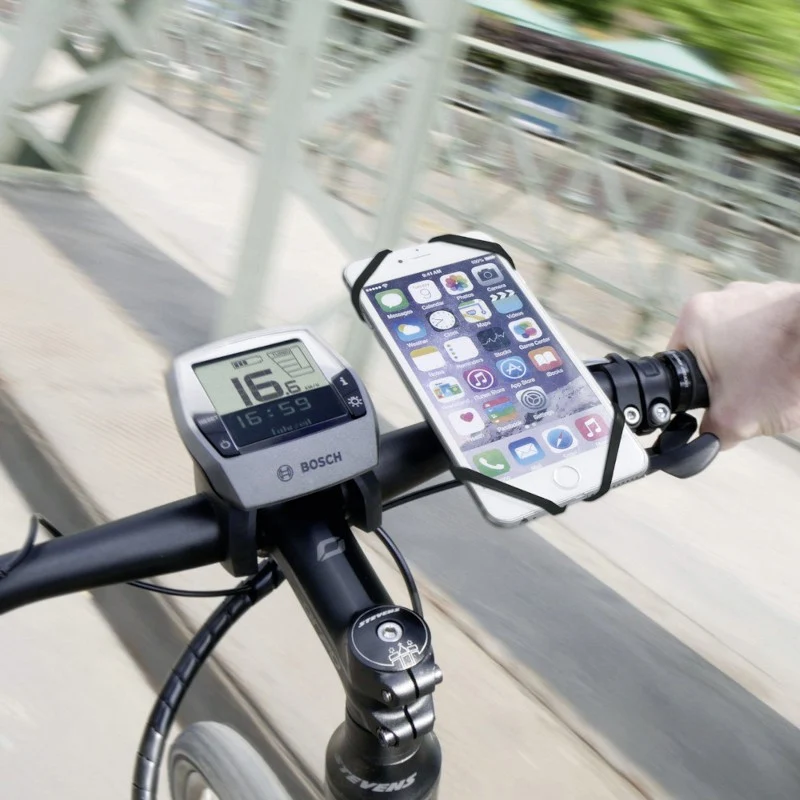 Bicycle handlebar holder for PhonePad Klickfix smartphone