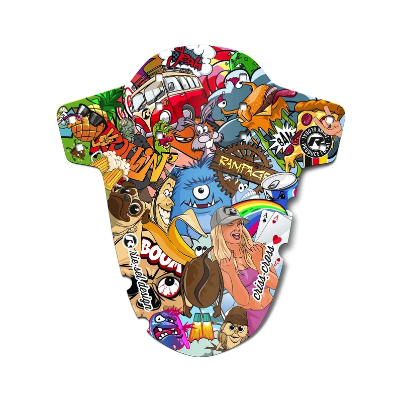 Garde-boue avant Riesel Design CRISS:CROSS stickerbomb eyecatcher