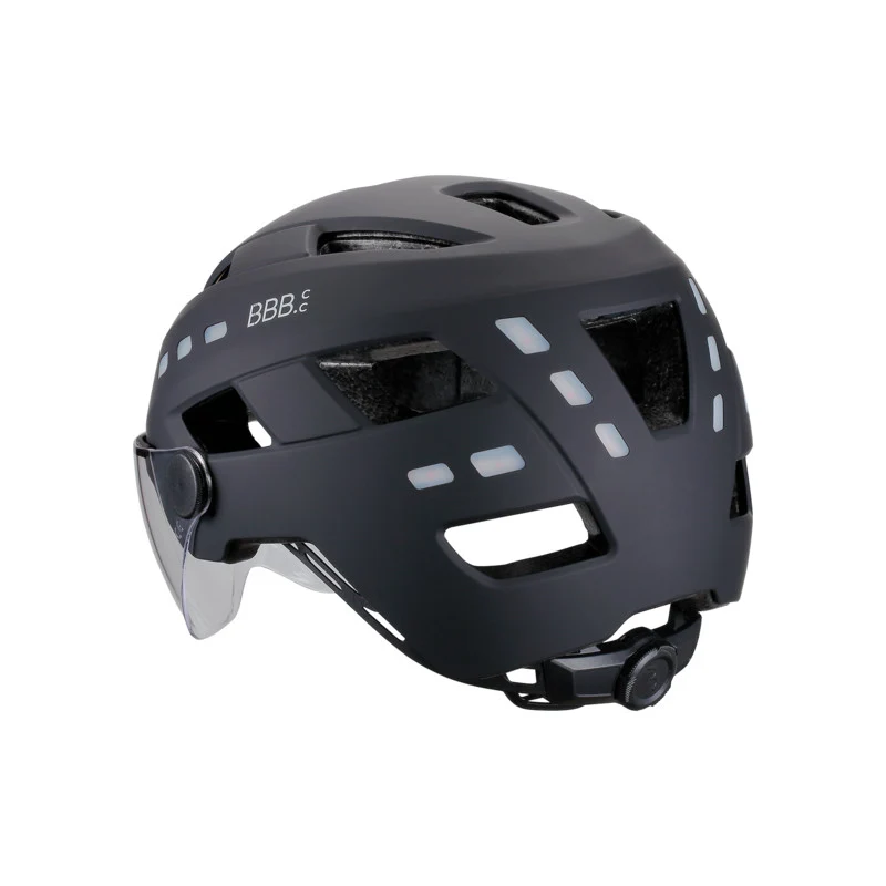 BBB District bicycle helmet Led visor and integrated lights