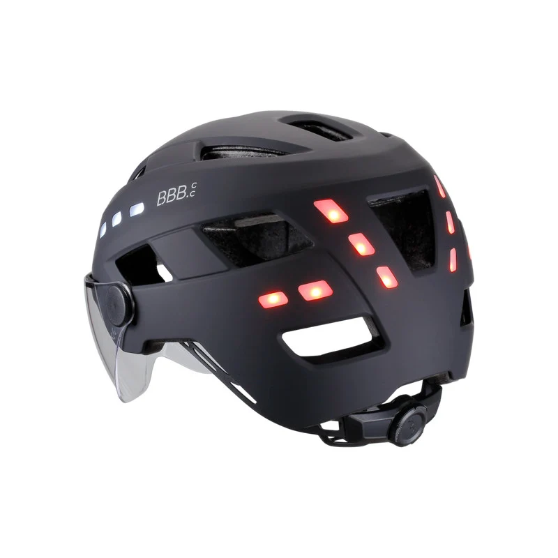 BBB District bicycle helmet Led visor and integrated lights