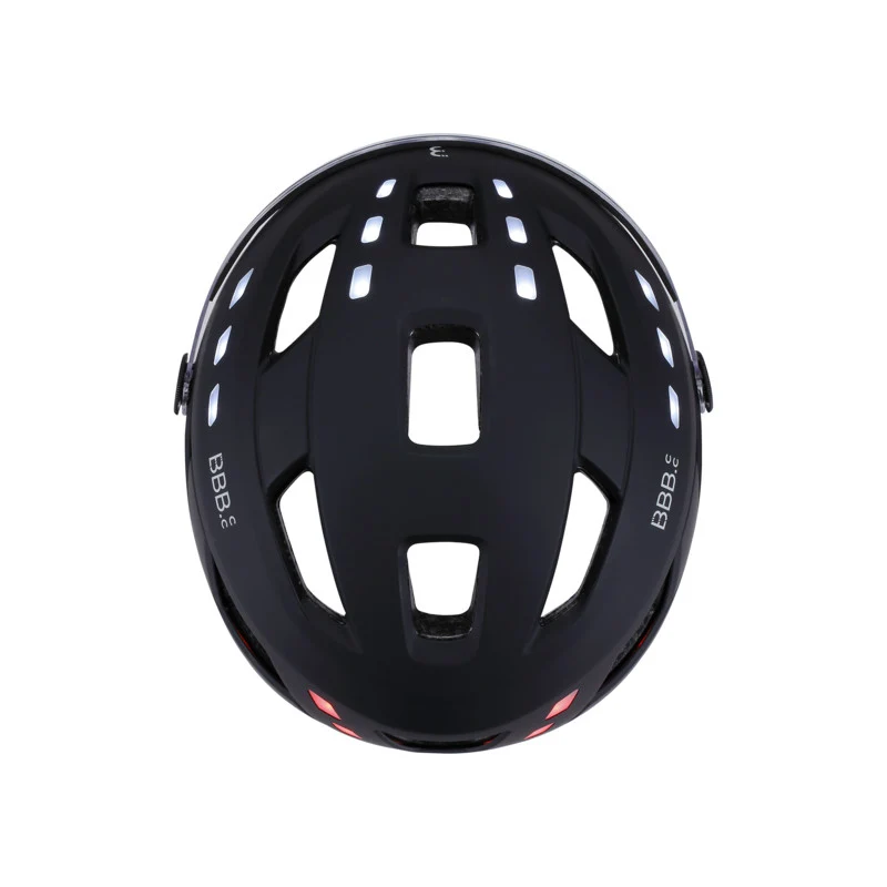 BBB District bicycle helmet Led visor and integrated lights