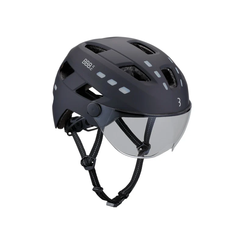 BBB District bicycle helmet Led visor and integrated lights