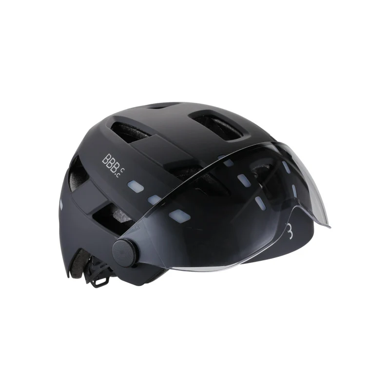 BBB District bicycle helmet Led visor and integrated lights