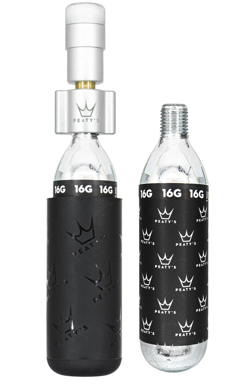 Pompe / gonfleur CO2 Holeshot Peaty's - Route / Gravel (16g)