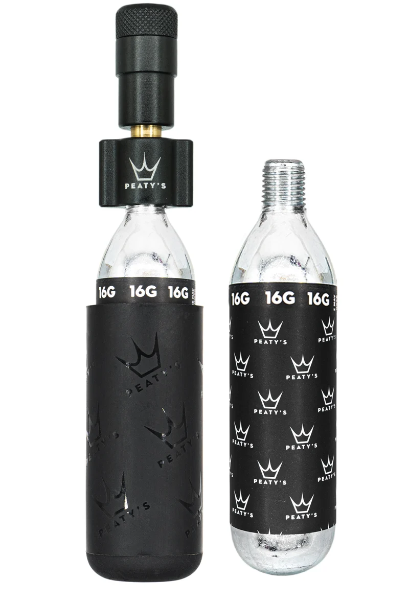 Pompe / gonfleur CO2 Holeshot Peaty's - Route / Gravel (16g)