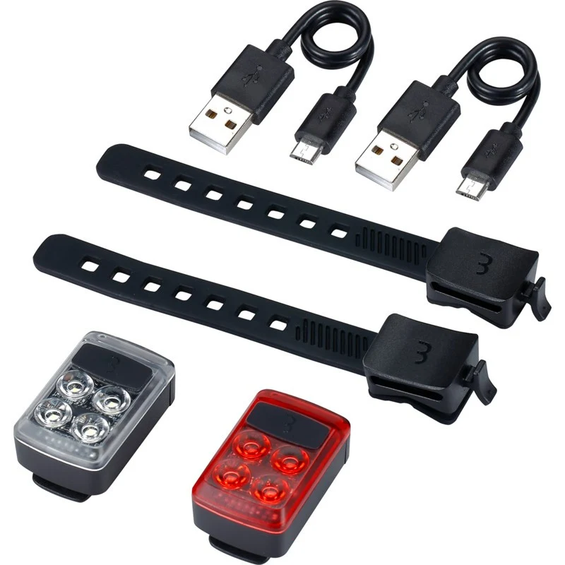 BBB Slide Combo mini front + rear bike light kit