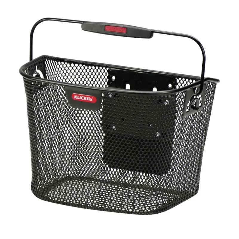 Mini Klickfix bicycle handlebar basket adjustable height