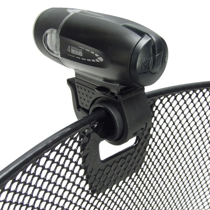 Uni Klickfix bicycle handlebar basket with light clip