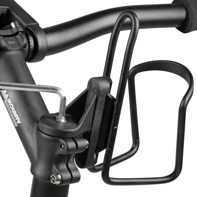 Klickfix attachment for bottle cage on steering cover