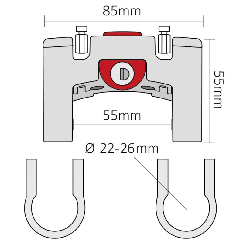 Klickfix handlebar mount
