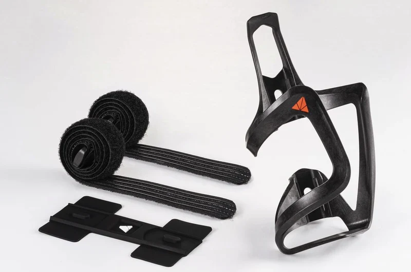 Porte bidon Granite AUX Carbon noir mat, avec Strap montage sans fixation porte bidon