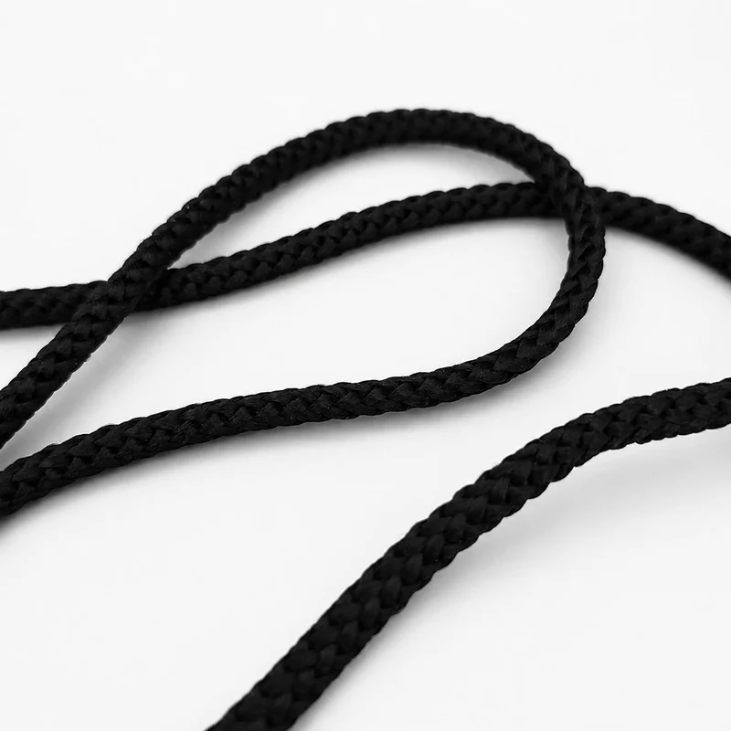 Cordon tressé en polypropylène | 5 mm | Noir