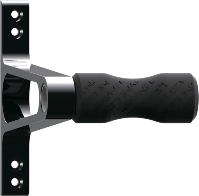 Wall-mounted bike rack with Lezyne CNC aluminum wheel