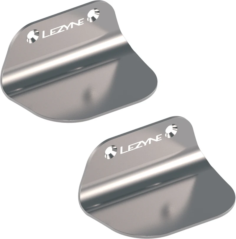 Lezyne stainless steel wall-mounted bike rack with pedal attachment