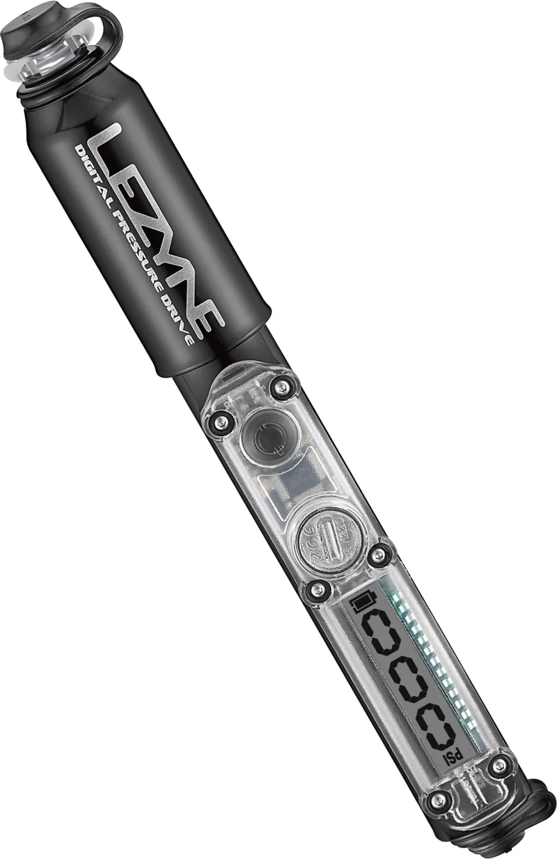 Hand bike pump with digital pressure gauge Lezyne CNC Digital Pressure Drive