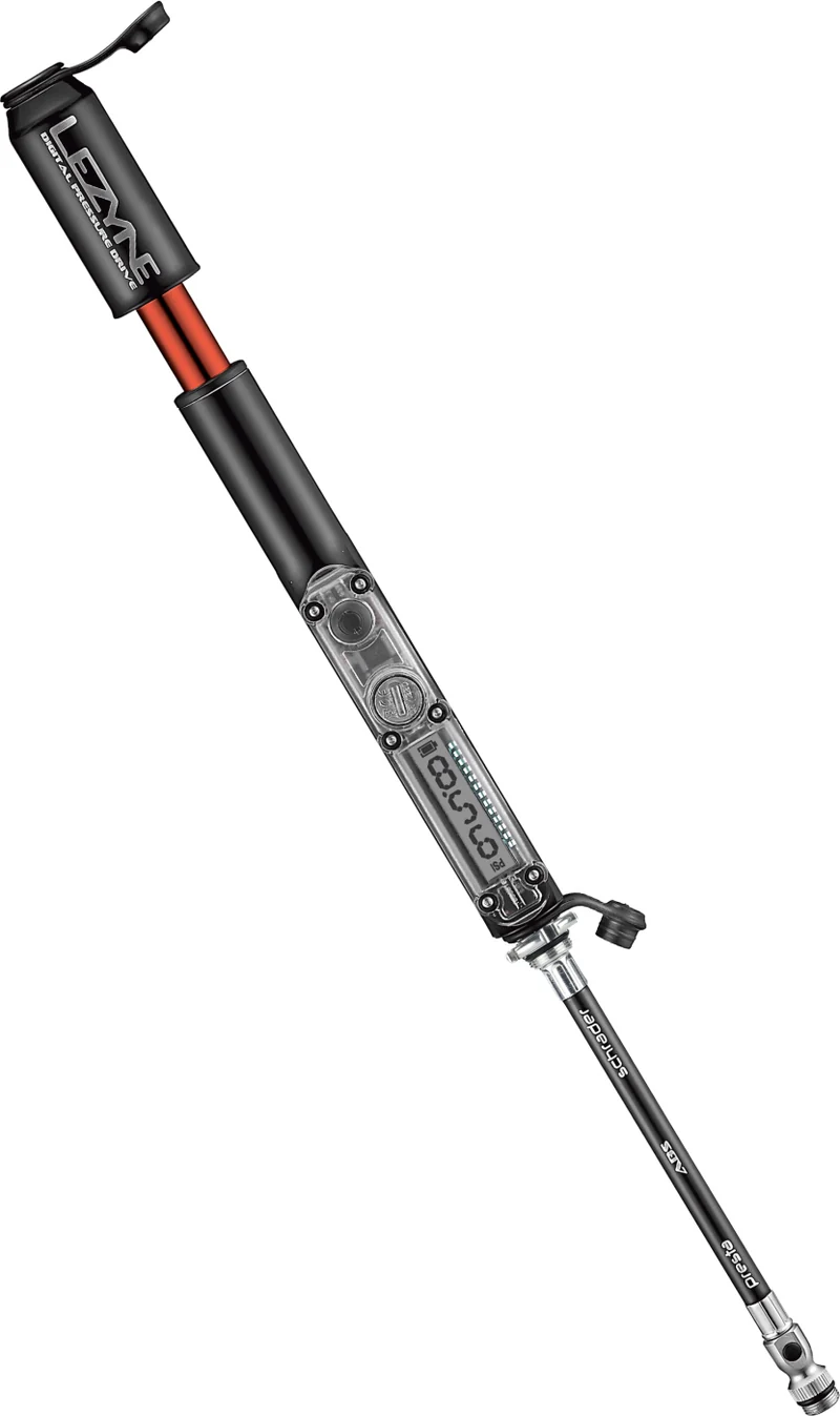Hand bike pump with digital pressure gauge Lezyne CNC Digital Pressure Drive
