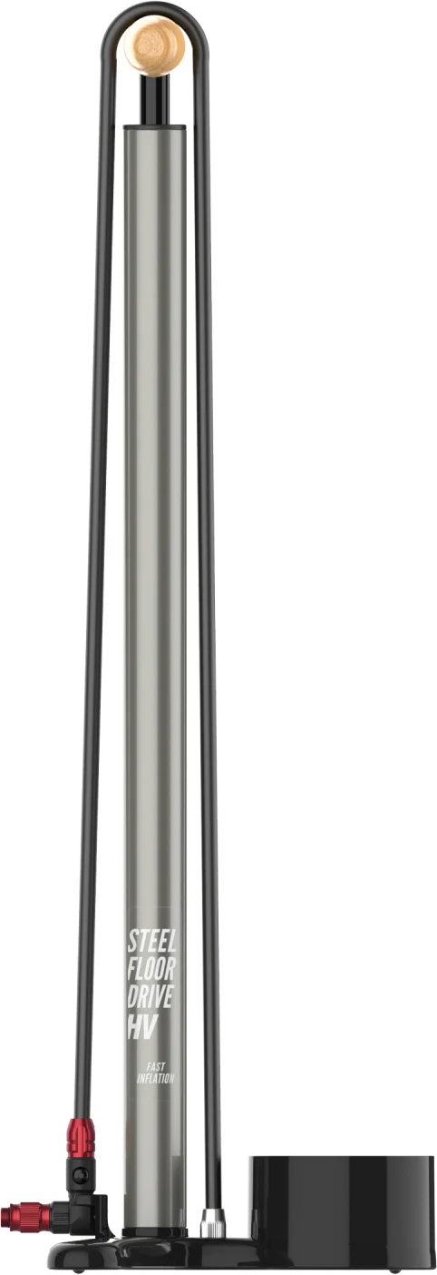 Lezyne Steel HV Floor Drive MTB and Gravel Bike Foot Pump