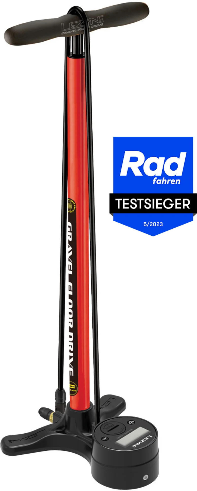 Lezyne Gravel Digital Drive bicycle floor pump
