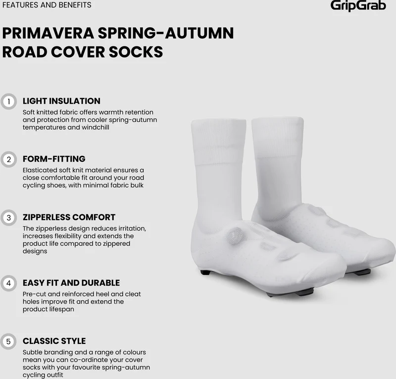 GripGrab Primavera cycling shoe cover socks