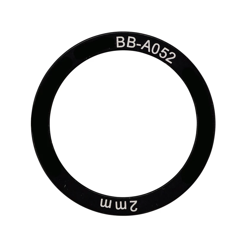 6x Spacer aluminium de boîtier de pédalier 38x30x2mm Elvedes