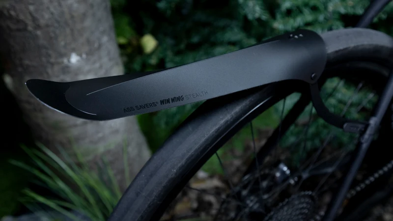 Ass Savers Win Wing Gravel Rear Fender - Stealth Black
