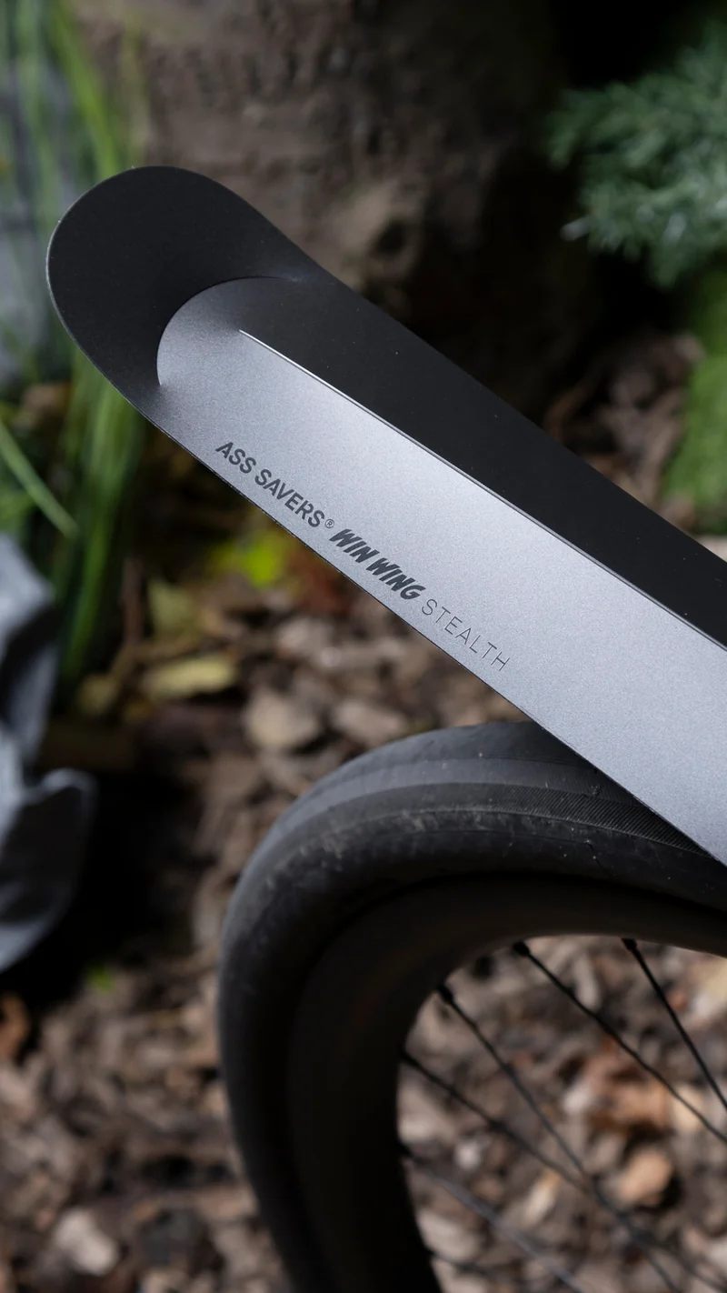 Ass Savers Win Wing Gravel Rear Fender - Stealth Black