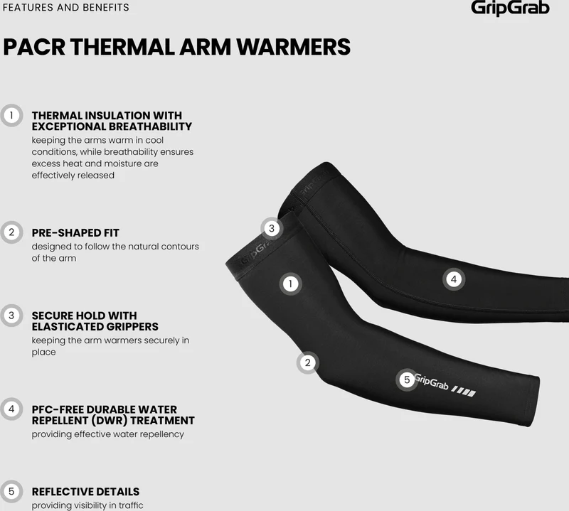 GripGrab PACR cycling thermal sleeves