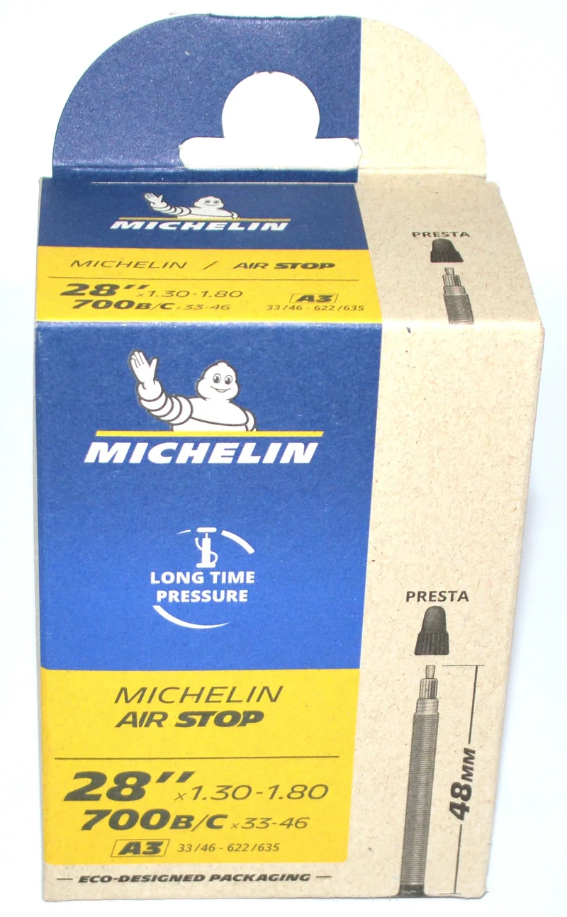 Michelin bicycle inner tube 28 x 1.30-1.80 Presta AIRSTOP A3