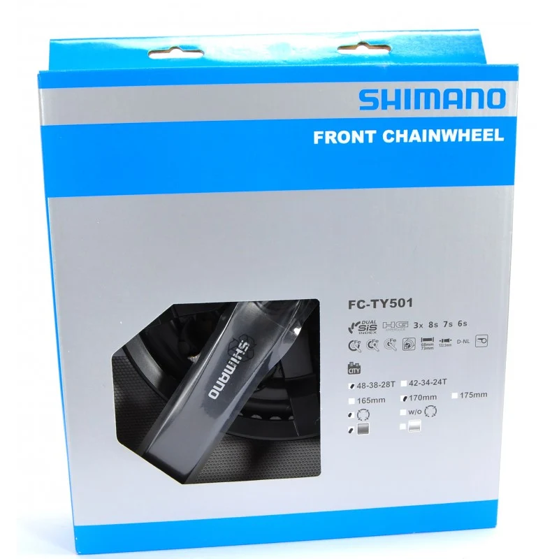 Shimano Tourney TY501 triple crankset