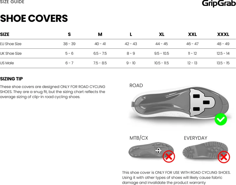 GripGrab PACR winter road bike shoe cover