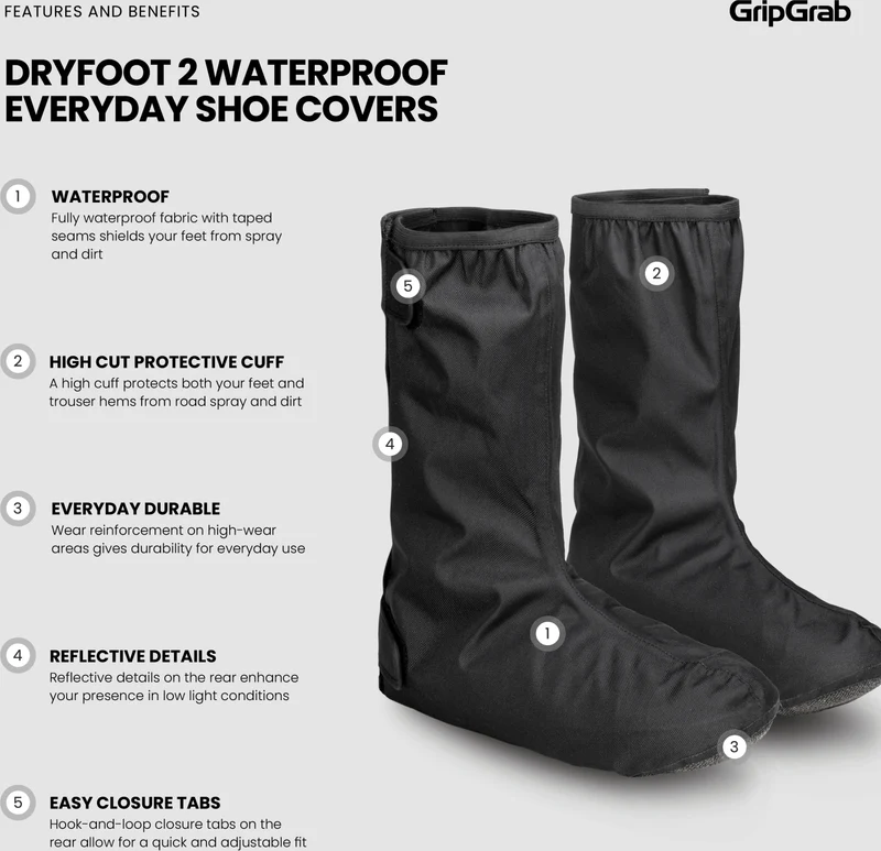 GripGrab DryFoot 2 waterproof cycling shoe covers